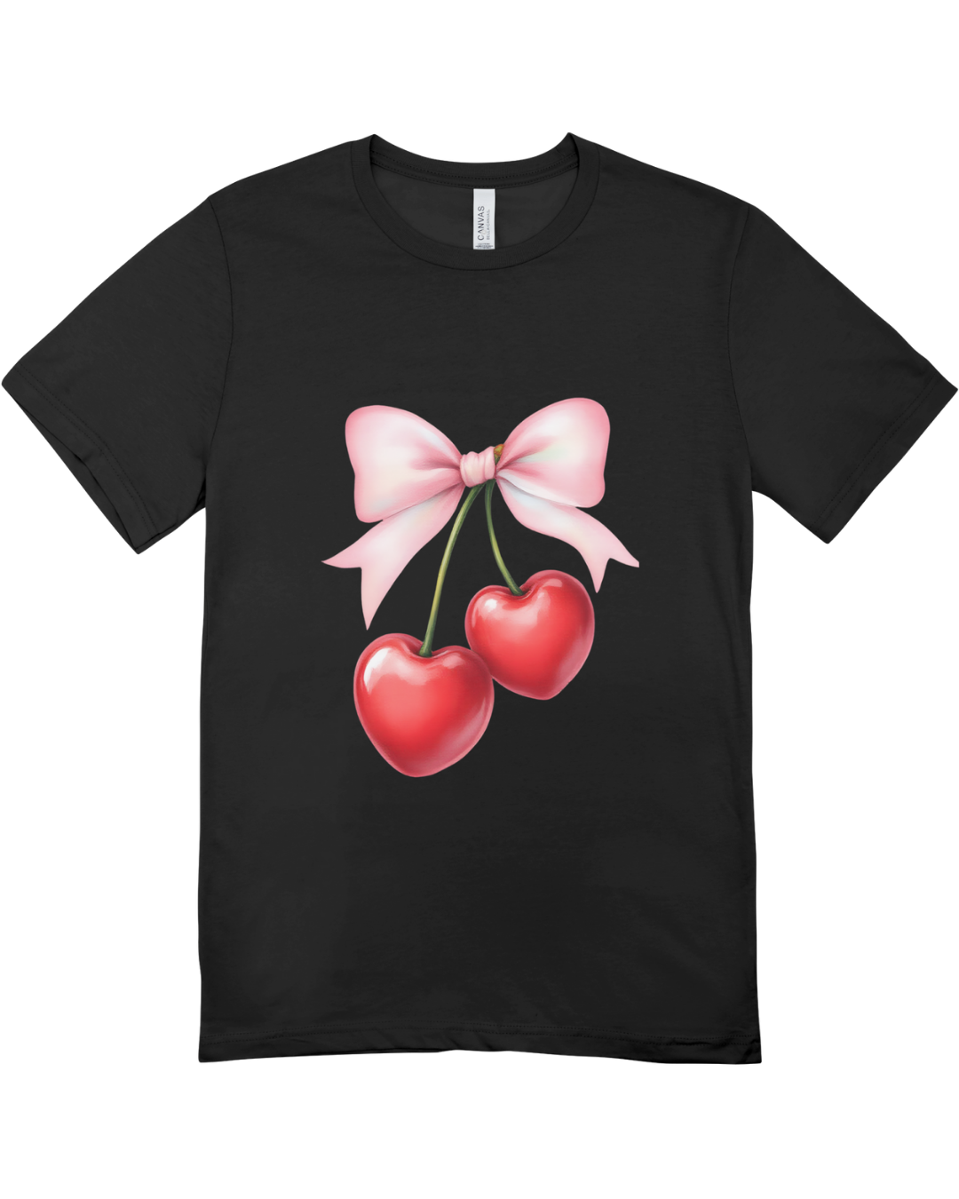 Bow Cherry Graphic T-Shirt