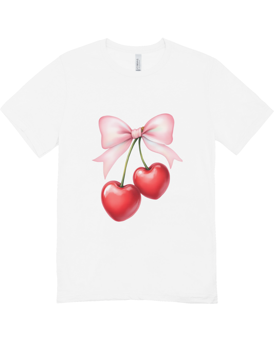 Bow Cherry Graphic T-Shirt